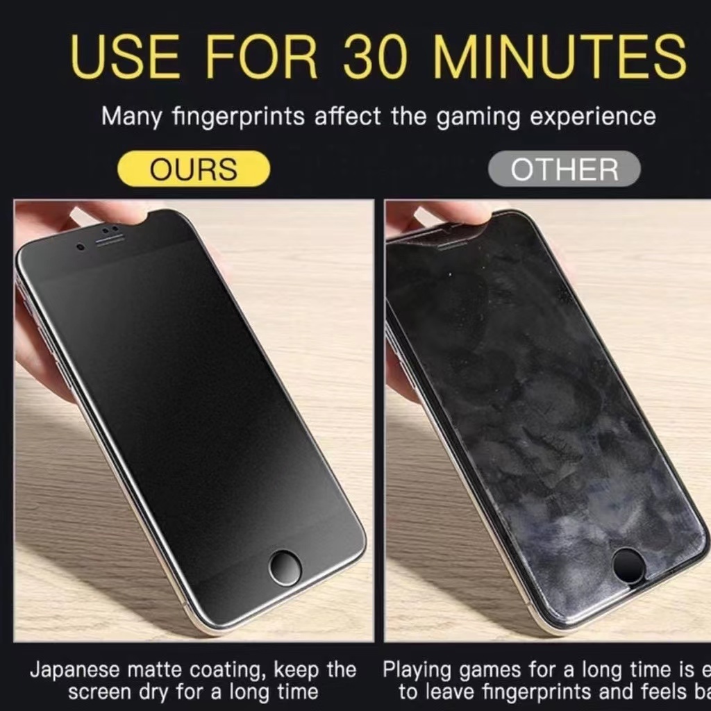 ฟิล์มกระจกด้าน สำหรับ iphone เต็มจอ 9D รุ่น 7 8 PLUS 7PLUS 8PLUS X XS MAX XR 11 12 13 14 PRO MAX  11/12/13/14/PRO/MAX