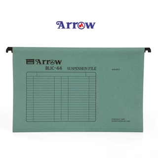 ARROW (แอโรว์) แฟ้มแขวน ปกกระดาษ AR-44 F/C สีเขียว ตราแอโรว์ บรรจุ 10เล่ม/แพ็ค จำนวน 1 แพ็ค
