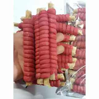 ขนมสุนัข ขนมขัดฟันสุนัขสติ๊กนิ่มพันมันชี่ ขนาด400 กรัม