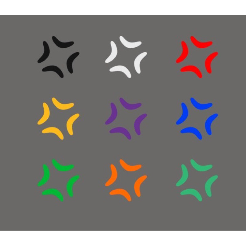 สติ๊กเกอร์ ,โกรธ สะท้อนแสง ไดคัส ขนาด5x5cm,7.5x7.5cm