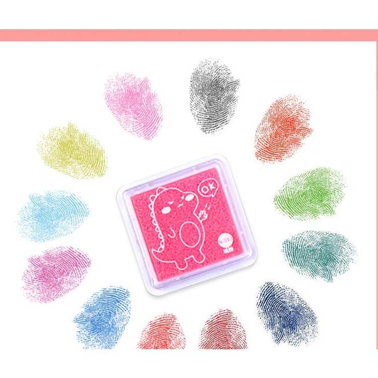 Ink pad หมึกปั๊ม 12 สี 24 สี สามารถใช้ได้กับผ้า กระดาษ ไม้ หนัง งาน DIY ตกแต่ง งานศิลปะ กันน้ำ ราคา ถูกที่สุด ดีลบีเคเค แกลเลอรีภาพที่ 7