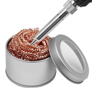ฝอย ทำความสะอาด ปลายหัวแร้ง กระปุก ทำความสะอาด ปลายหัวแร้ง Soldering tip nozzle cleaner ball.