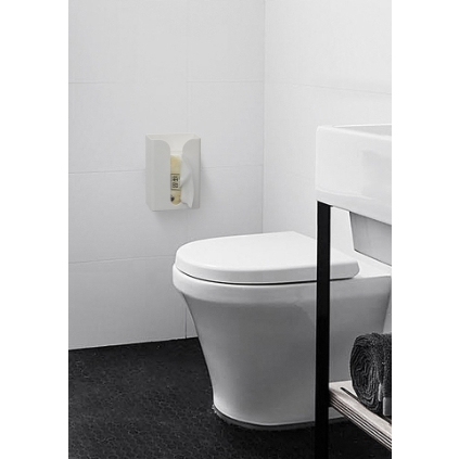 กล่องใส่ทิชชู กล่องกระดาษทิชชู่ ไม่ต้องเจาะผนัง tissue box ง่ายต่อการติดตั้ง++++ - รูปที่ 5