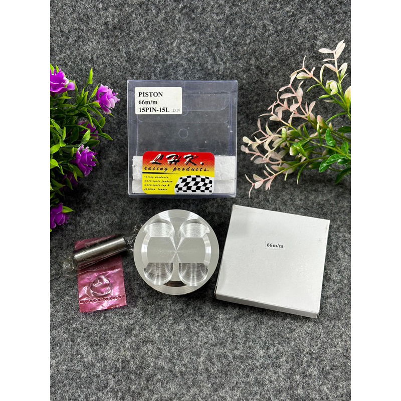 ลูกสูบ66/4วาล์วสลัก15มิลลูกLHKพร้อมปาดหลบวาล์ว