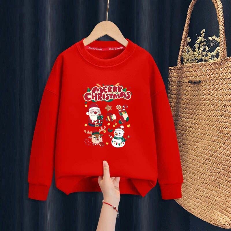 J-686-O เสื้อกันหนาวเด็กสไตส์เกาหลี สกรีนลายการ์ตูนน่ารักใส่ได้ทั้งหญิงและชาย ผ้าโพลีเอสเตอร์ ใส่สบาย