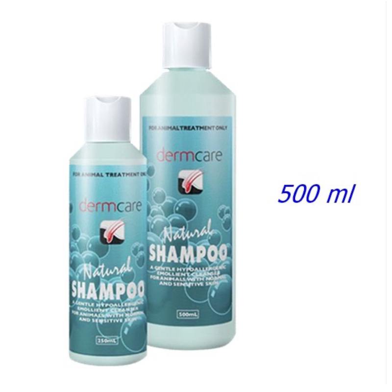 DC_Natural_500ml DERMCARE NATURAL SHAMPOO Mild Hypoallergenic Shampoo 500 มล. (1 unit) แชมพูสุนัข แชมพูแมว แชมพูสัตว์เลี