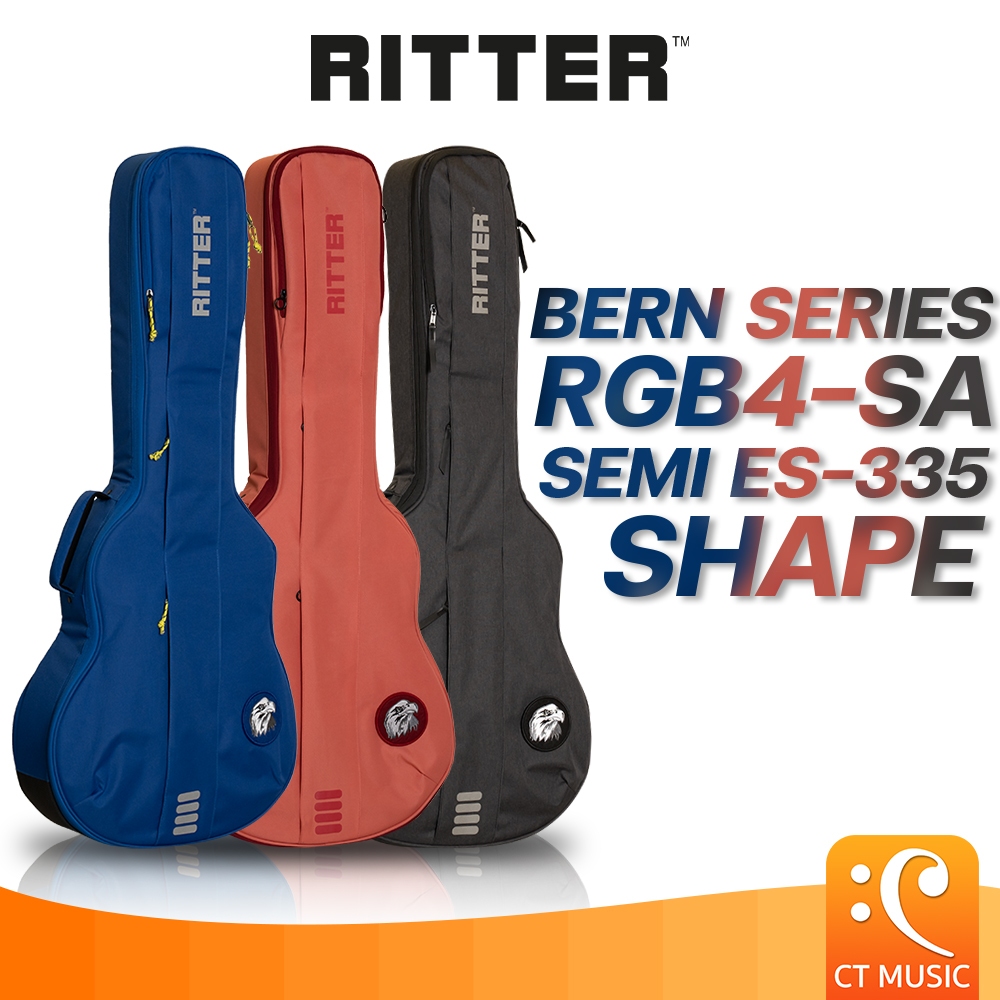 Ritter Bern Series RGB4-SA Semi ES-335 Shape Gig Bag กระเป๋ากีตาร์ไฟฟ้า BernSeries RGB4SA RGB 4 SA E