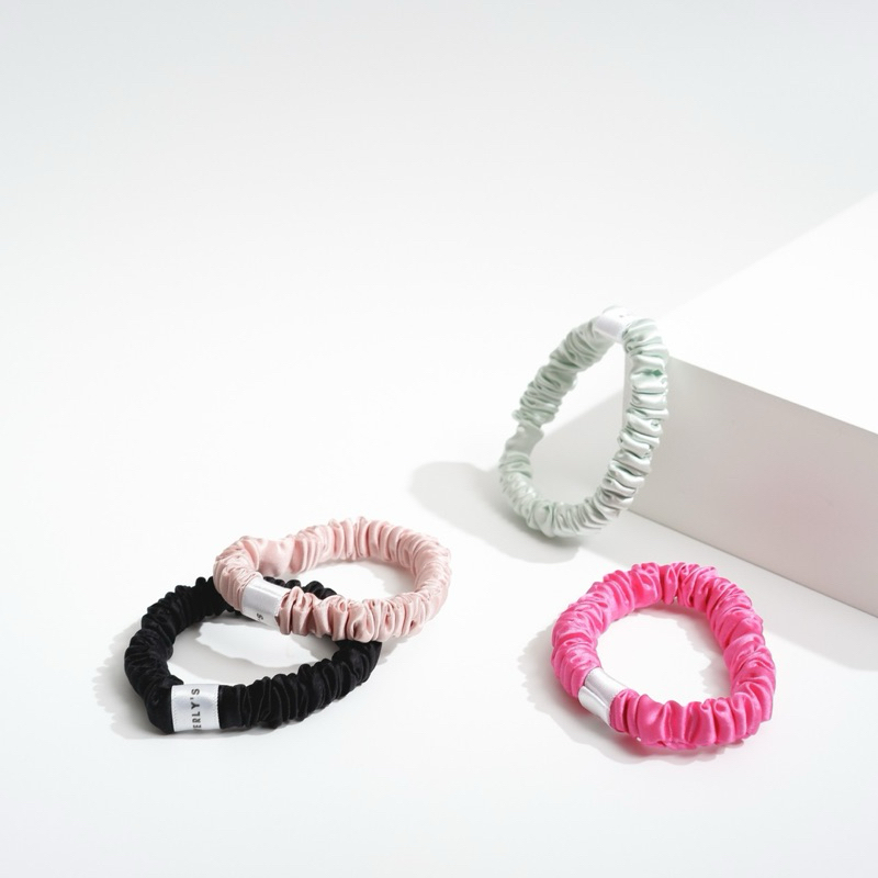 M Size SCRUNCHY- ยางรัดผมไซส์ 2.5 ซม ผลิตจากไหมมัลเบอรี่เเท้