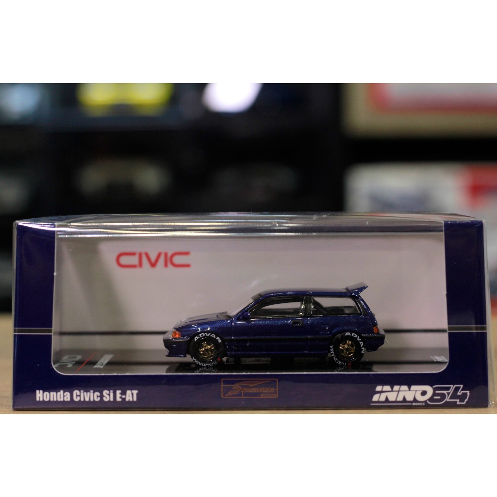 INNO64 1/64 Honda Civic Si E-AT Dark Blue
