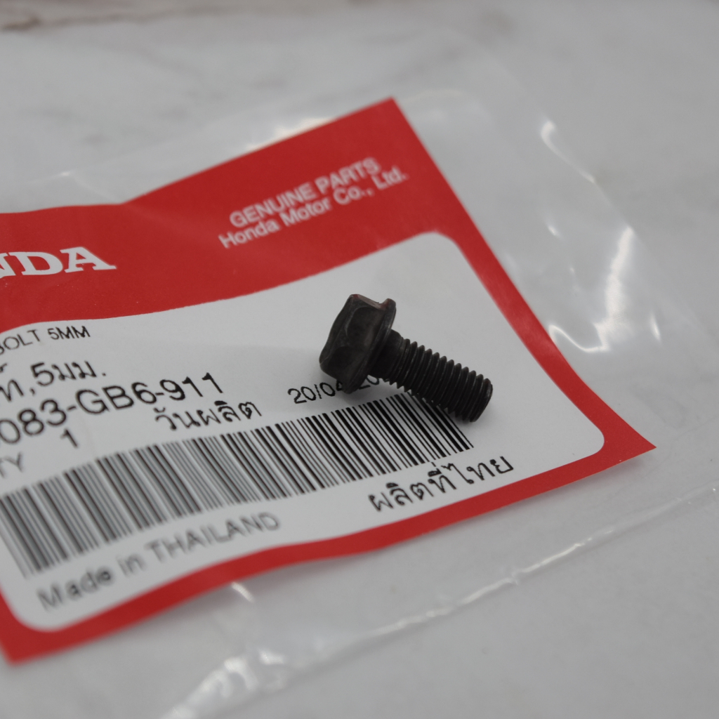 น๊อตล็อคเฟืองแคม(5มิล ยาว11.8 หัวเบอร์8)เวฟ100/ดรีม100/เวฟ125/Scoopy และรุ่นอื่นๆ แท้ศูนย์ฮอนด้า ราคา/1ตัว 90083-GB6-911 - รูปที่ 2