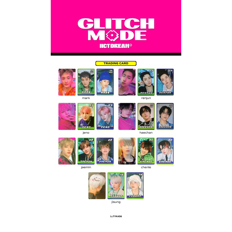 พร้อมส่ง💥 Nct dream glitch mode trading card A ver