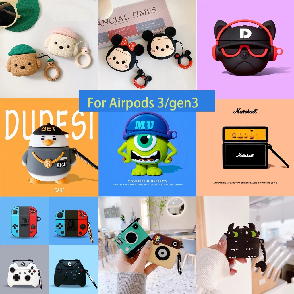 【เคส สำหรับ Airpods 3 】มี 122 ลาย เคส สำหรับ Airpods 3/gen3 ลายมาใหม่สวยน่ารักมาก สำหรับ Airpods Case gen3