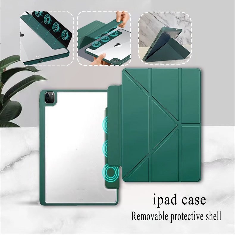 [ถอดฝาได้] เคสไอแพด ใช้สำหรับรุ่น 10.2 gen7/gen8/gen9 เคสหลังใส 10.5 air3 10.9 air4 air5 air6 case Pro11 อะคริลิค