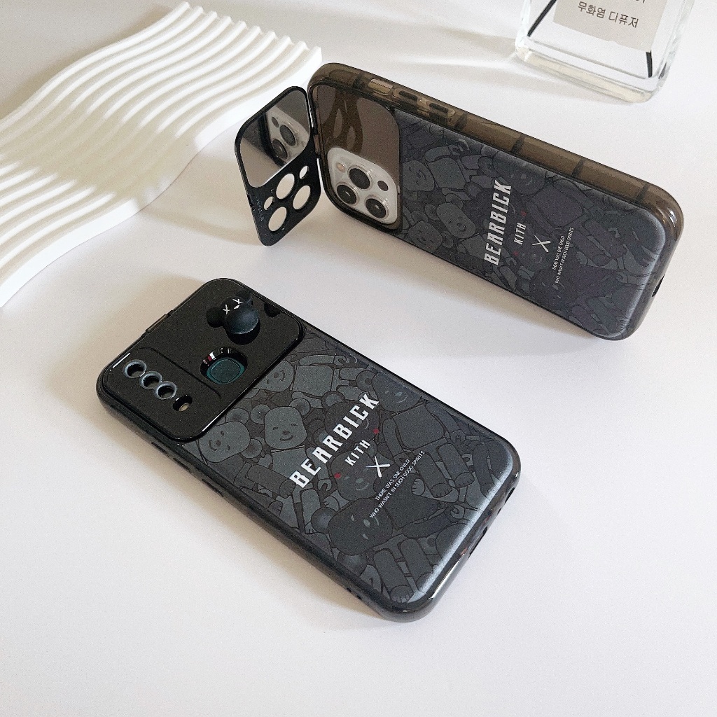 เคสกระจกตั้งได้ เคสกันเลนส์กล้อง กระจกส่องได้ OPPO A15 A53 A9 A5S A31 F9 RENO5 RENO7Z 8Z RENO8T VIVO