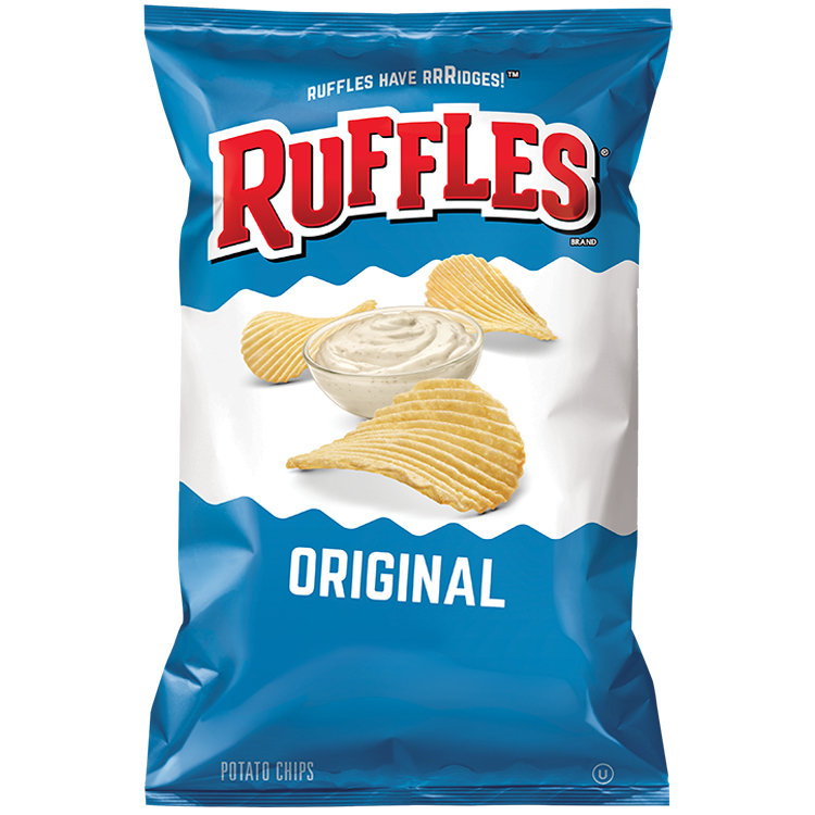 Original Potato Chips Ruffles 184 G./มันฝรั่งทอดดั้งเดิม รัฟเฟิล 184 ก.