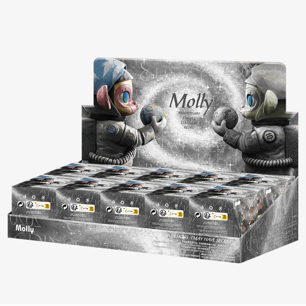 [ยกกล่อง] MOLLY popmart - Anniversary Statues Classical Retro - BLIND BOX POP MART กล่องสุ่ม มือ1 ในซีล