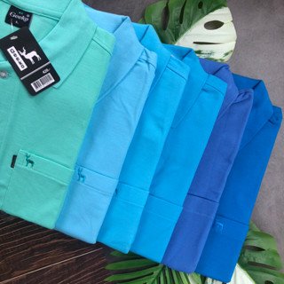 เสื้อโปโลผู้ชาย,ผู้หญิง Geekoตรากวาง โทนสีฟ้า ผ้านิ่มใส่สบาย…
