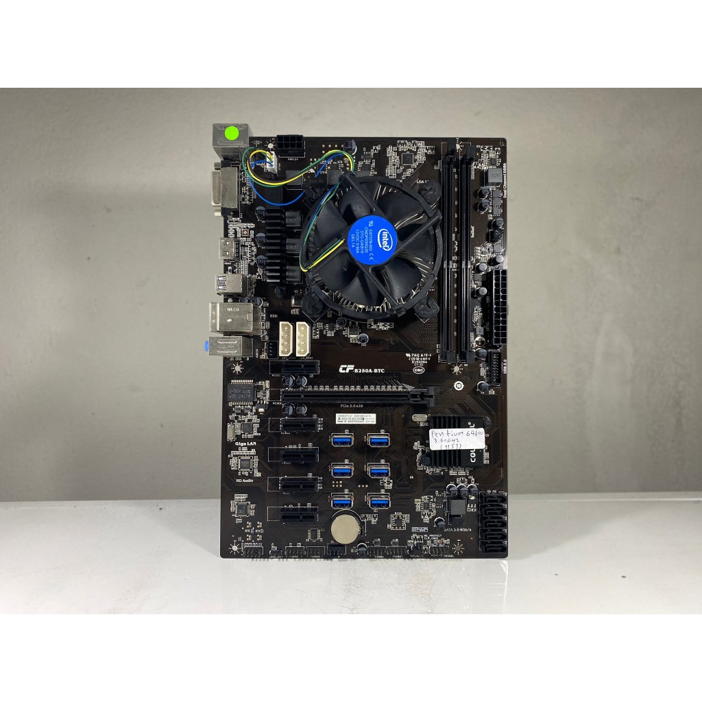 ชุดเซ็ตซีพียู+บอร์ด CPU PENTIUM (เลือกได้) + COLORFUL B250A-BTC SOCKET1151 ไม่มีเพทหลัง MAXCOM