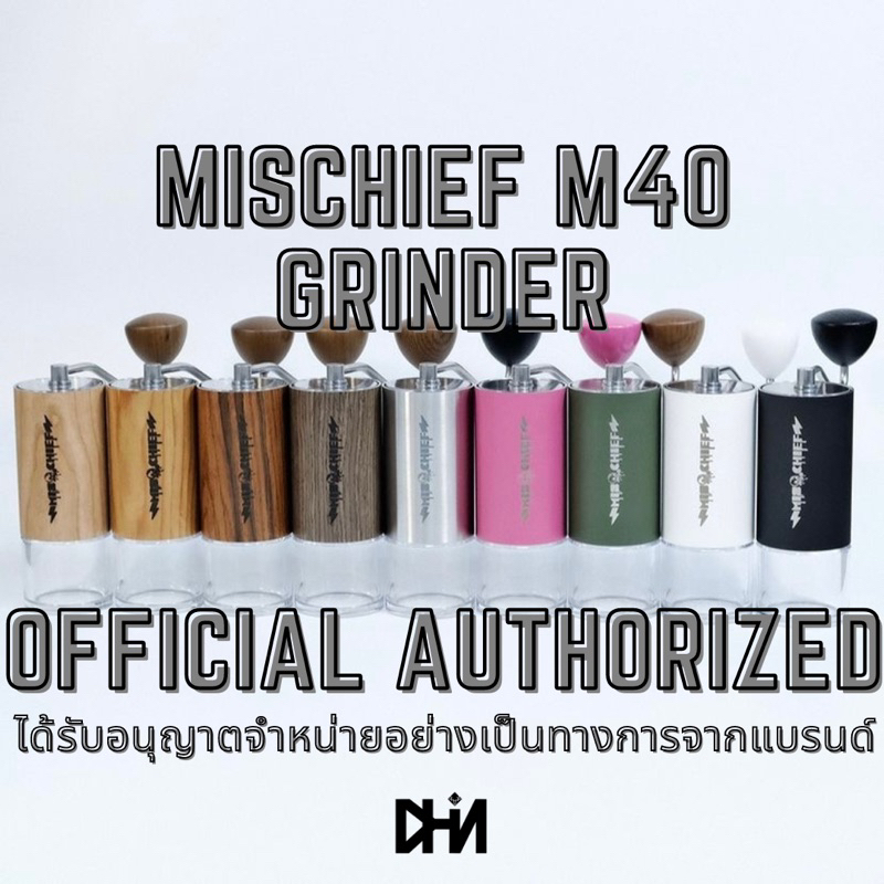 ✅พร้อมส่ง✅Mischief M40 Grinder เครื่องบดกาแฟมือหมุน เฟืองไนโตเบรด ติดตั้ง Red Click จากโรงงาน