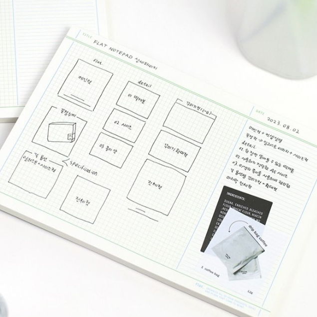 Flat Notepad A5 (M) กระดาษโน้ตแบบฉีก