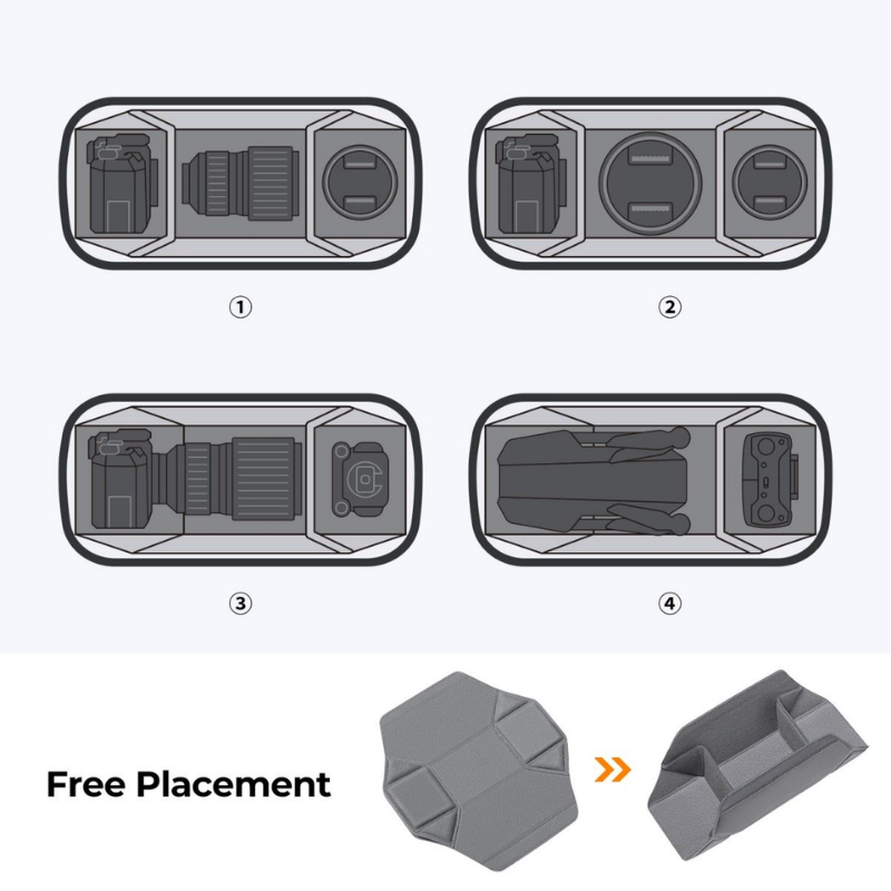 กระเป๋ากล้อง K&F คาดอกคาดไหล่ 2 in 1 Camera DSLR Backpack Portable Bag