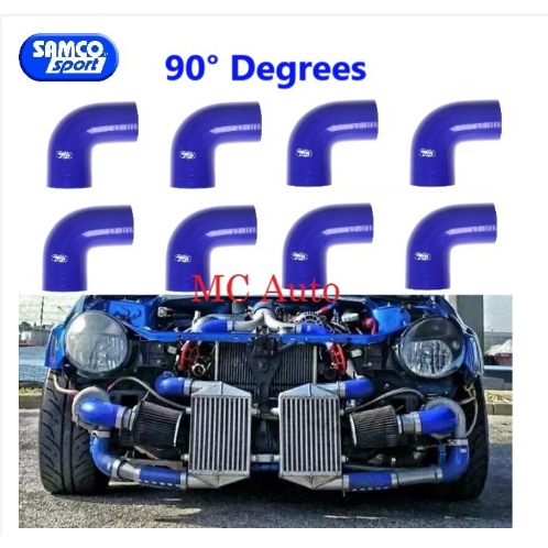 ท่อยาง (งอ-45-90องศา) ท่ออินเตอร์ ท่อเทอร์โบ (SAMCO) (เลือกขนาดได้) ทนความร้อนสูง แรงดันสูง สีน้ำเงินกดเลือกขนาดนะคะ่