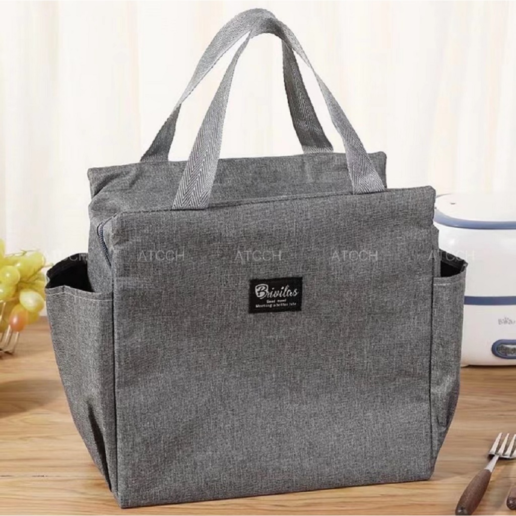 กระเป๋าเก็บความเย็น กระเป๋าใส่ข้าว lunch bag สําหรับปิกนิกกลางแจ้ง ATCCH