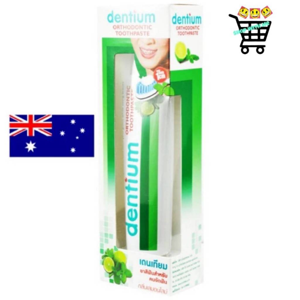 หอมมาก กลิ่นอร่อย Dr. Phillips ยาสีฟัน ยาสีฟันจัดฟัน จากออสเตรเลีย Dentium กลิ่นมะนาว ขนาด 100 และ 25 กรัม