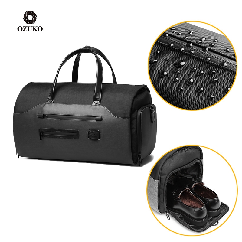 【One_boutique】Ozuko กระเป๋าเดินทางกันน้ําความจุขนาดใหญ่กระเป๋าเดินทาง