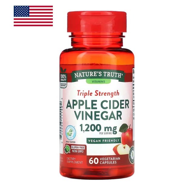 Nature's Truth Apple Cider Vinegar 1200 mg. 200 เม็ด EXP 06/2025