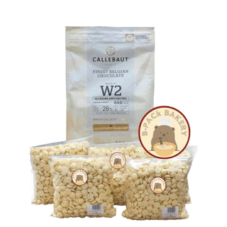 (500g) (CLB W28% แบ่งขาย500g) แคลเลอร์บาว ไวท์ช็อคโกแลต กูแวร์ตูร์ 28% CALLEBAUT White Couverture 28%