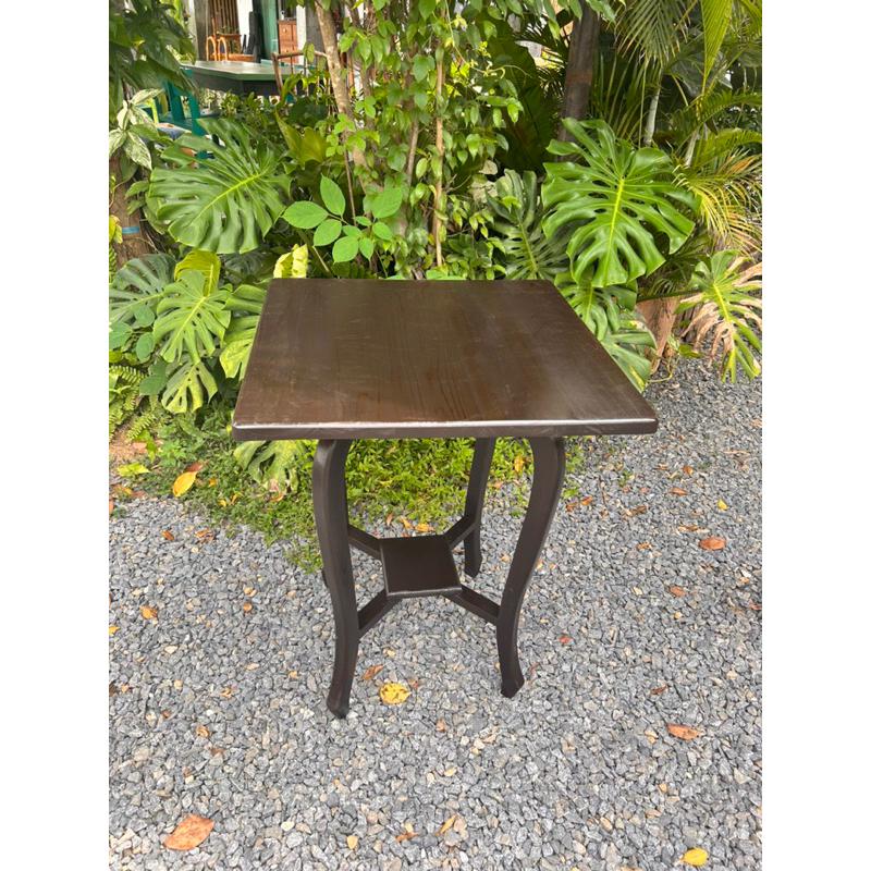 โต๊ะกาแฟ สี่เหลี่ยมขาโก่ง สีโอ๊ค ขนาด60*60สูง75cm.