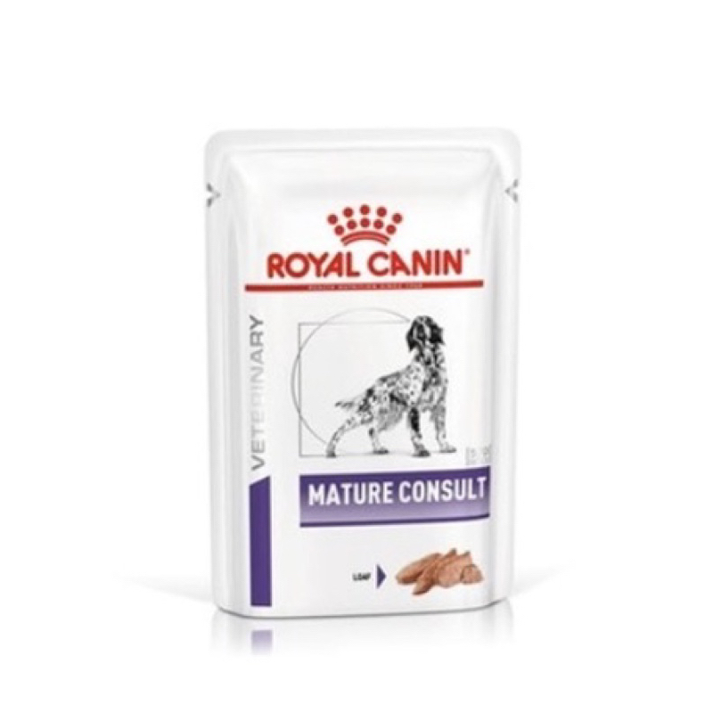 Royal Canin VET Dog [ 1 ซอง x 85 g ] Mature Consult อาหารสุนัขสูงวัย อาหารเปียกสุนัข สุนัข สุนัขแก่