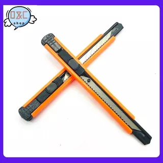 มีดคัตเตอร์อเนกประสงค์ รุ่น D1003 9 MM คัตเตอร์ด้ามแสตนเลส คัทเตอร์ อุปกรณ์สำนักงาน คัตเตอร์พกพา เครื่องเขียน ขนาดพกพา