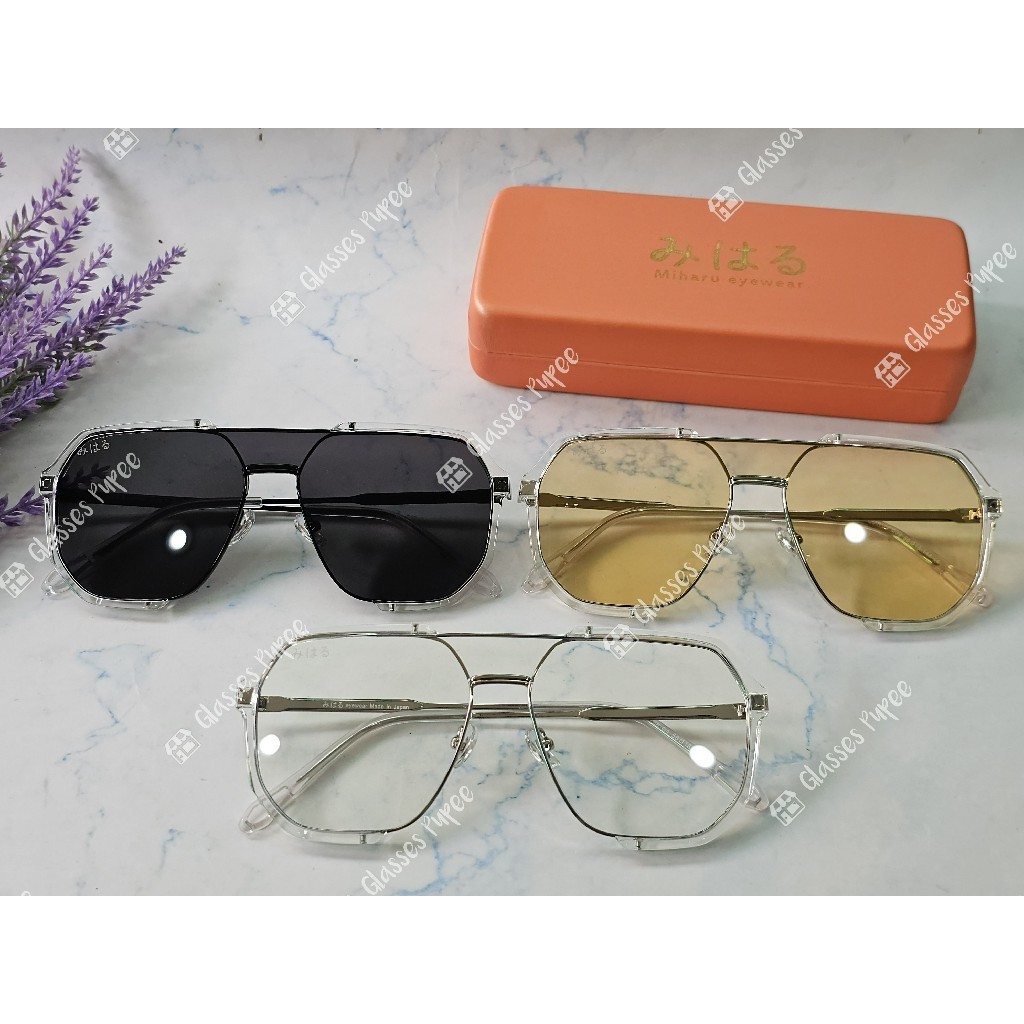 แว่นกันแดดแบรนด์ญี่ปุ่น みはる (Miharu) รุ่น S31758 ขนาด 58mm 🎁 ส่งฟรี 🎁