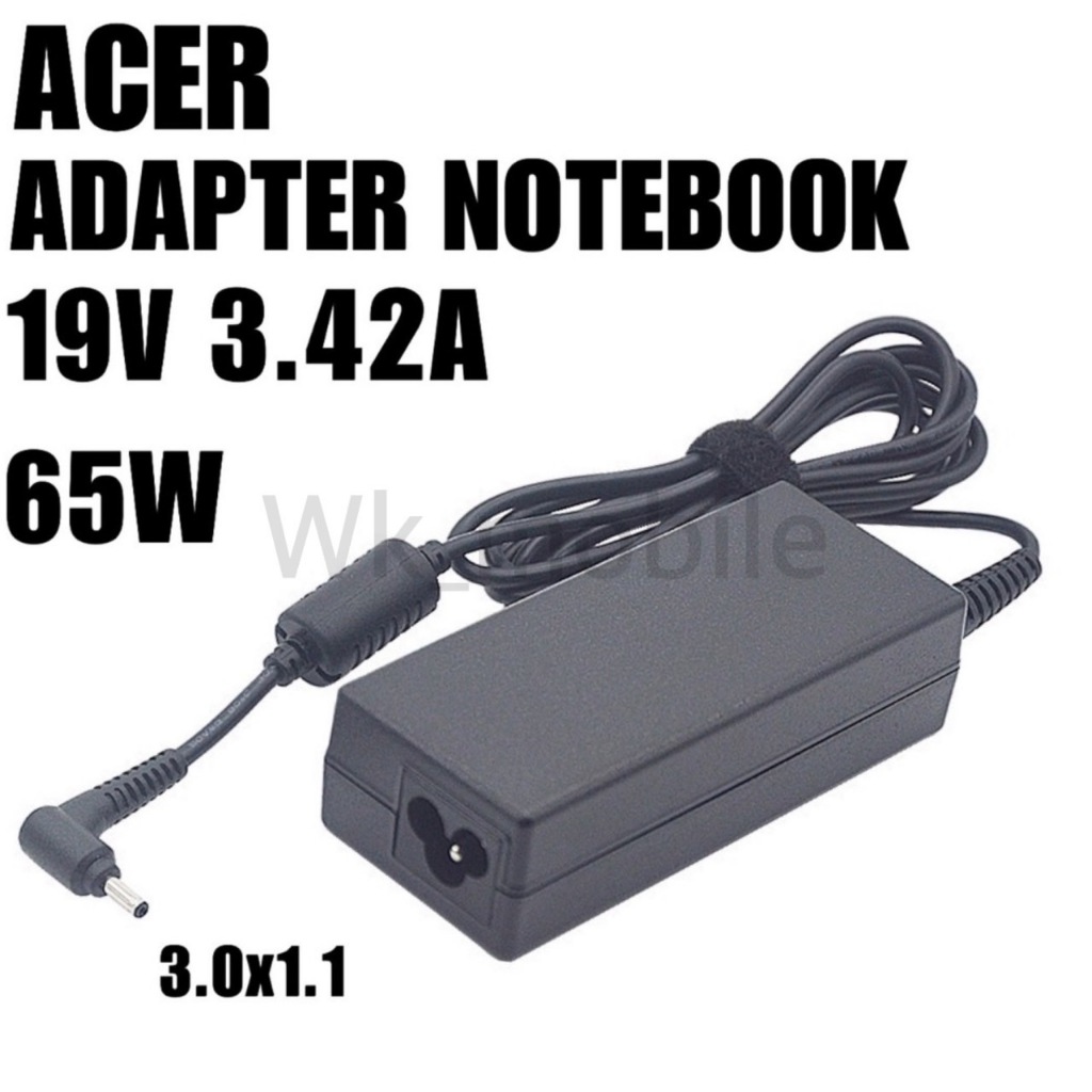 พร้อมส่ง Acer Adapter  19V/3.42A 65W หัวขนาด 3.0*1.1mm สายชาร์จ Acer สายชาร์จ  อะแดปเตอร์