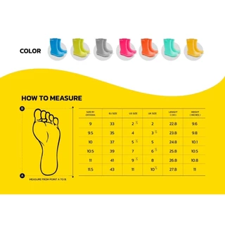 รองเท้าบูท ยางพาราเทียม (PVCเนื้อฟู) ขนาด 10นิ้ว มีให้เลือก 11สี ยี่ห้อ OHYAMA รุ่น B.005