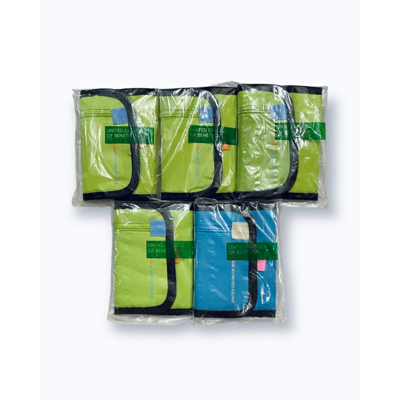 กระเป๋าสตางค์ VINTAGE UNITED COLORS OF BENETTON WALLET Size 4”x6” สภาพใหม่เก่าเก็บ