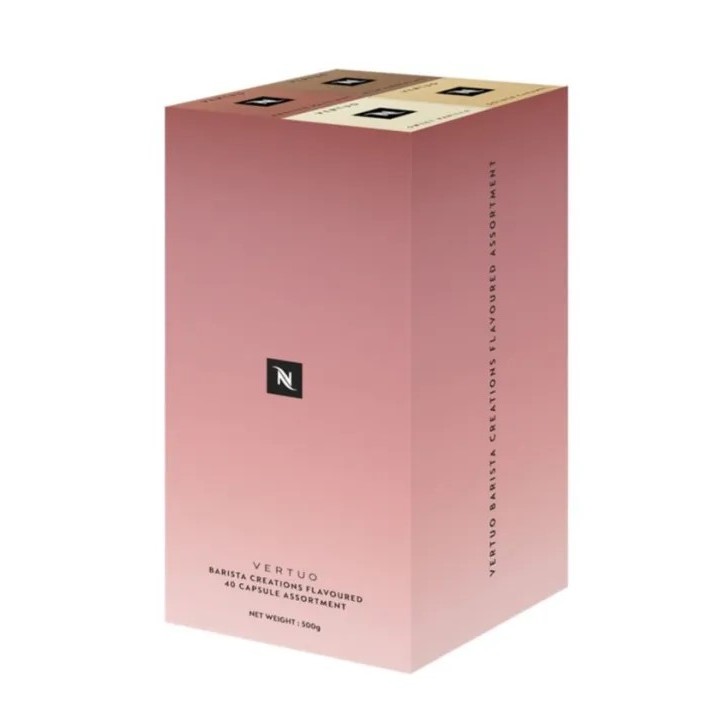 Nespresso Vertuo Limited Edition TH TRENDY CUP(Caramel / Vanilla/ Chocolate / Hazelnut) 40Capsules