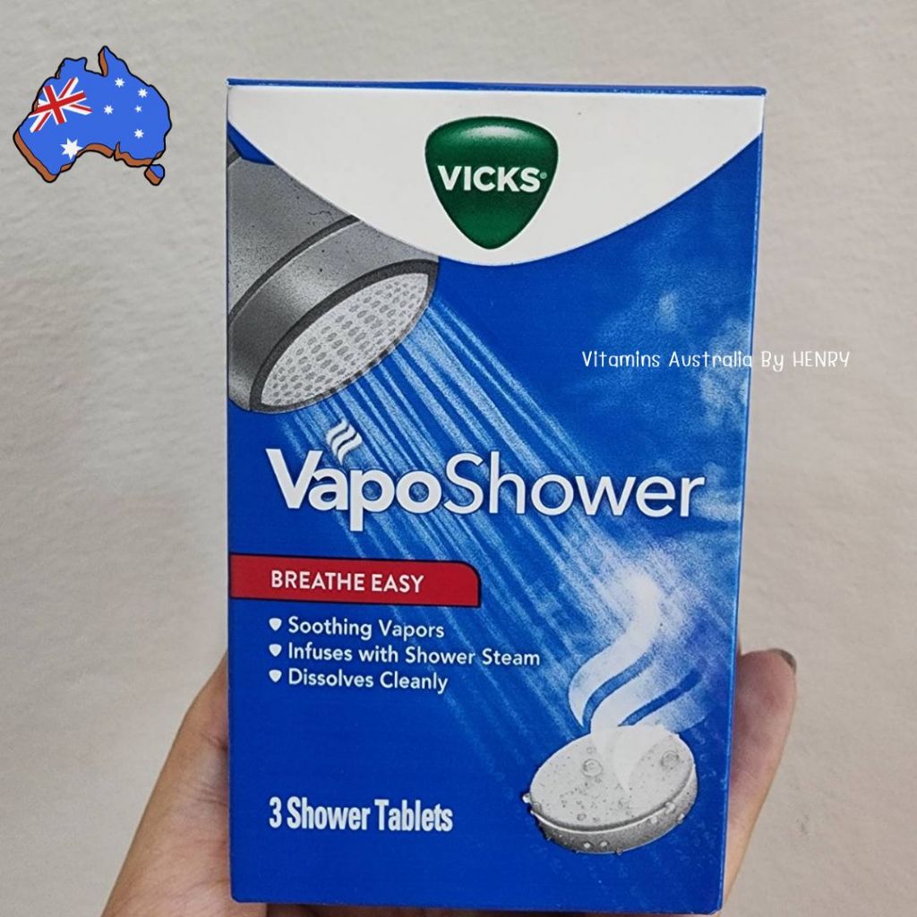 Vicks VapoShower ใช้วางในห้องน้ำขณะอาบน้ำ หอมสดชื่นเหมือนซาวน่า หายใจโล่ง ผ่อนคลายความเครียด พร้อมส่ง