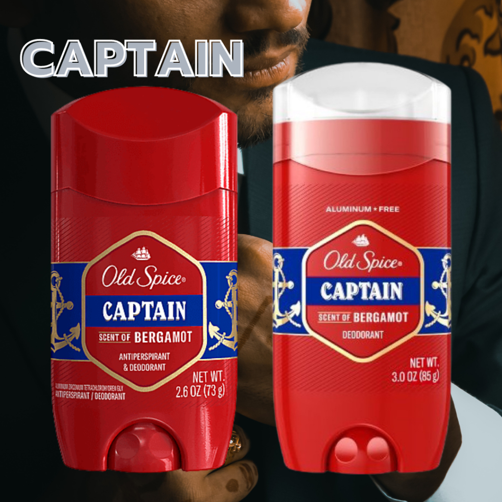 OLD SPICE CAPTAIN โรลออน ระงับกลิ่นกาย ปกป้องนาน 48 ชม.  ของแท้ 100% สินค้านำเข้าจาก USA