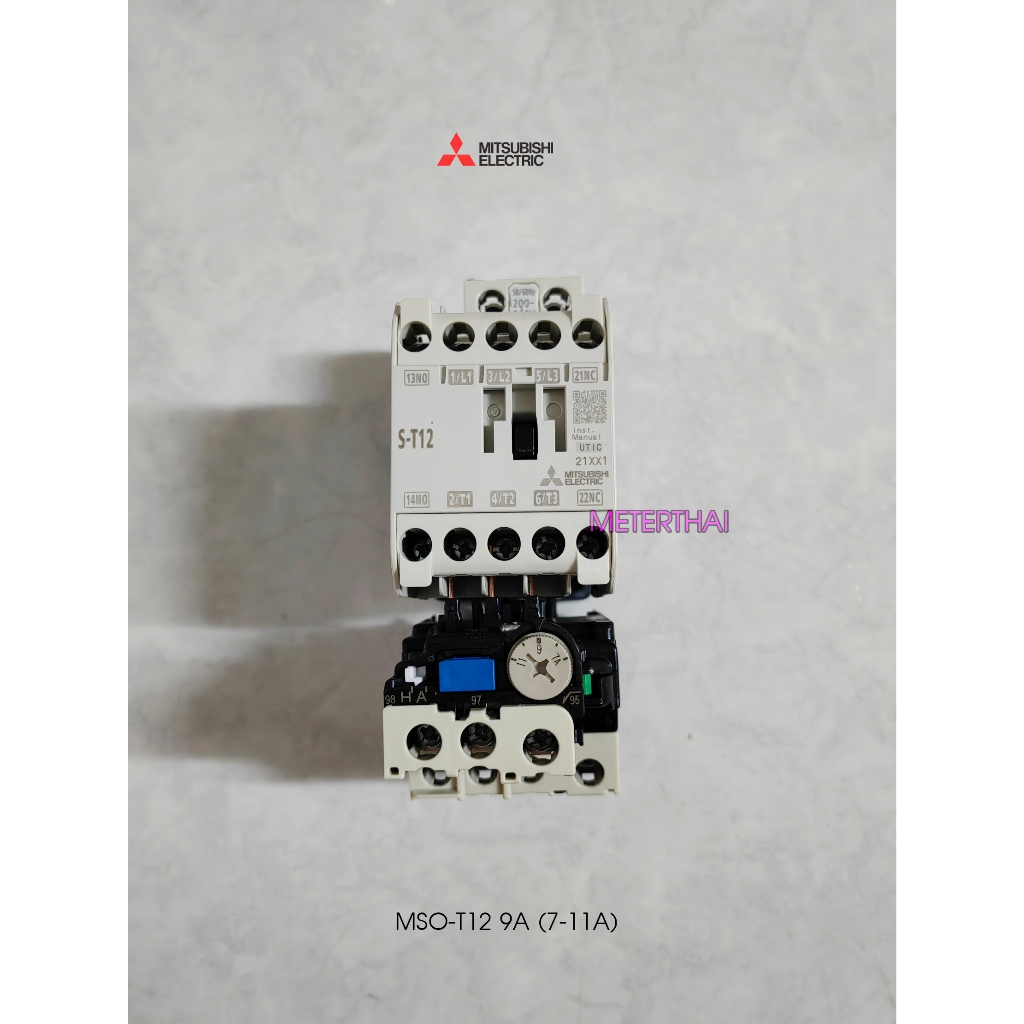 MITSUBISHI รุ่น MSO-T12 9A ( 7-11A ) 220V แมกเนติกโอเวอร์โหลด