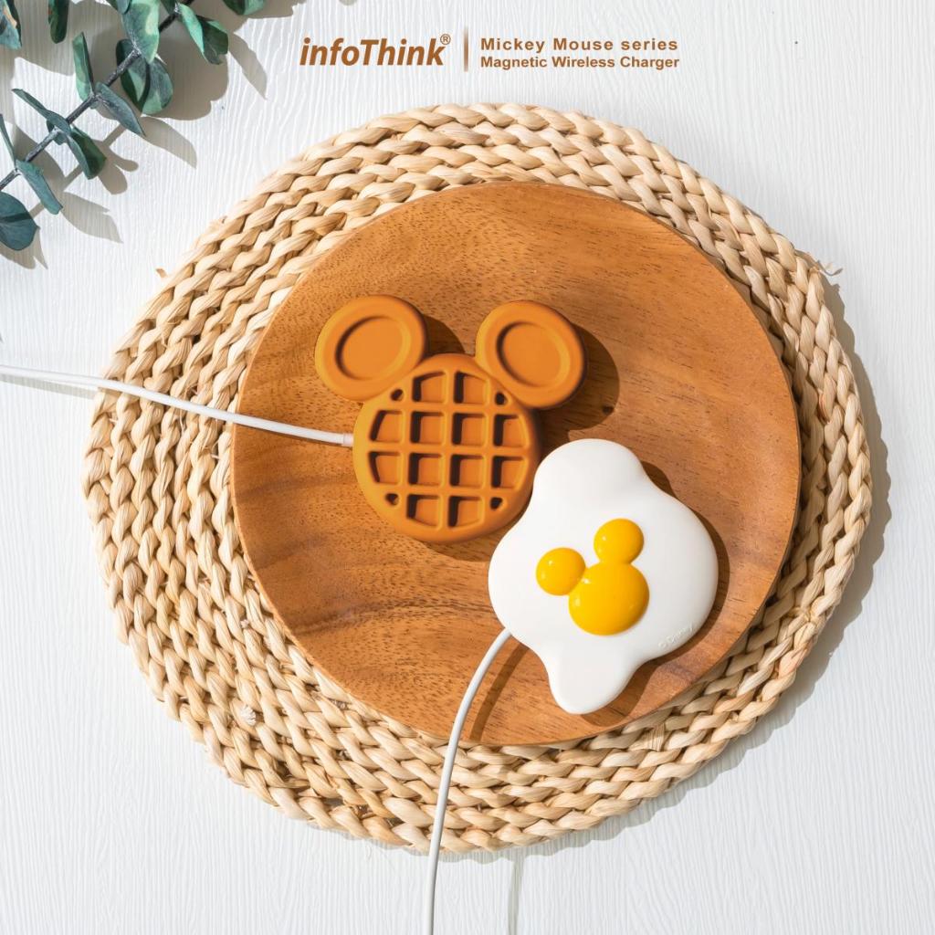 infoThink Mickey Series Magnetic Charging Tray Poached Egg/Muffin