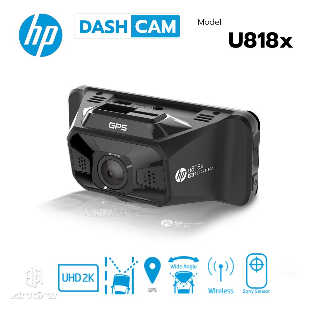 กล้องบันทึกหน้าหลัง รถยนต์ ยี่ห้อ HP รุ่น U818x (ของแท้100%)