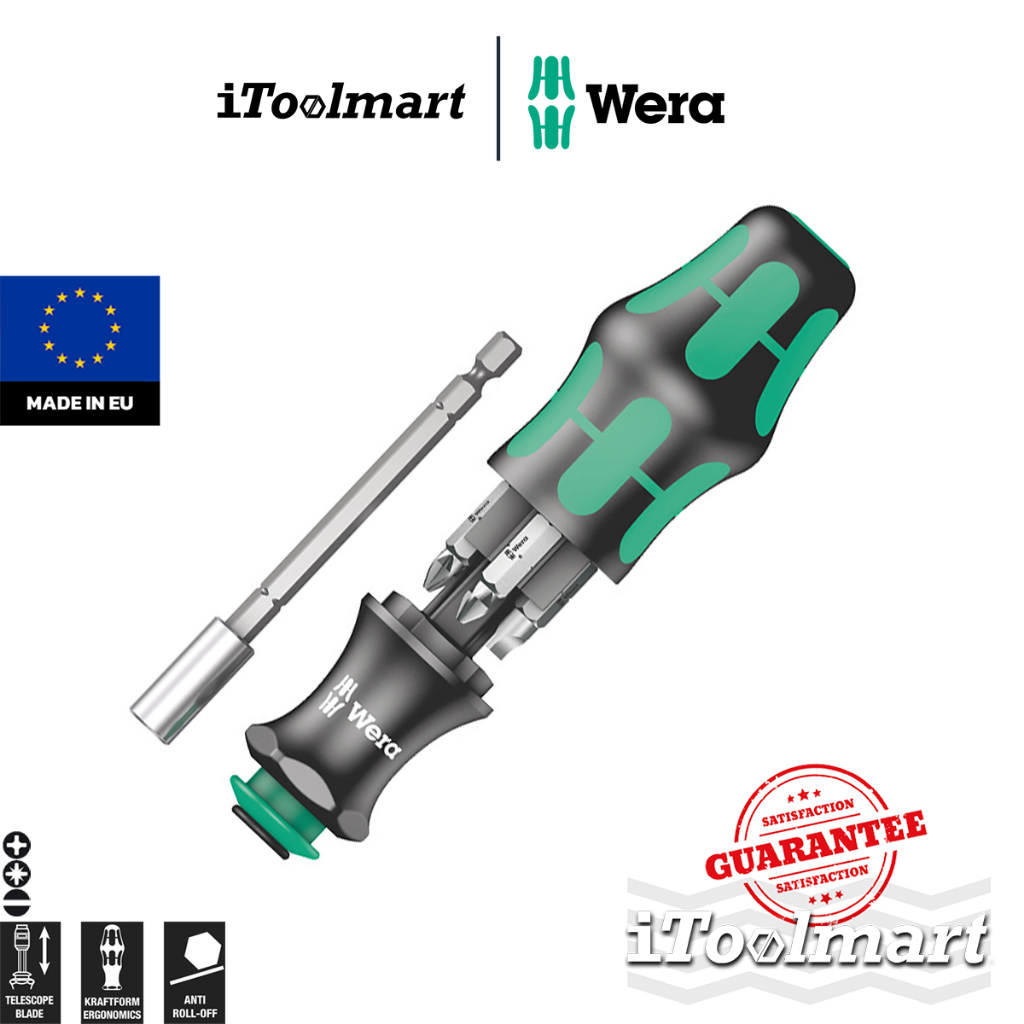 WERA ไขควง Kraftform Kompakt 28 SB 05073240001 ชุด 6 ชิ้น
