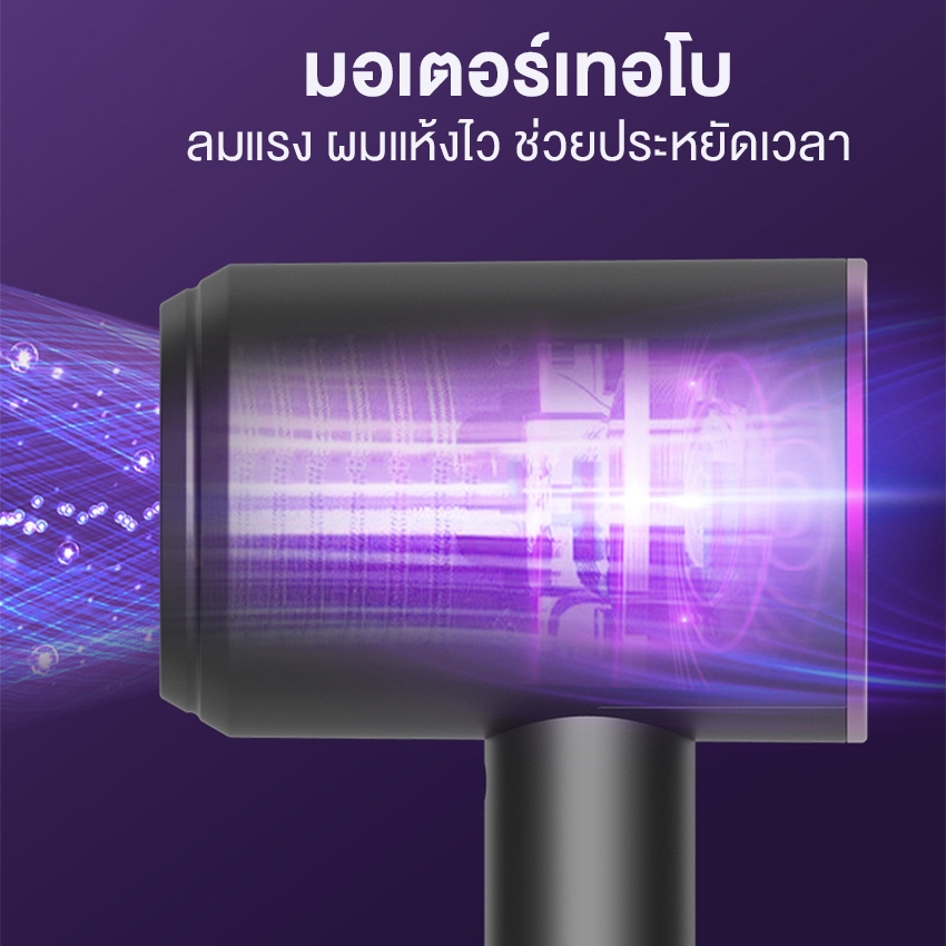 Marino Home ไดร์เป่าผม เครื่องเป่าผม ปรับความแรงได้ 2 ระดับ เลือกแบบร้อนและเย็นได้ เสริมไอออนลบบำรุงเส้นผม No.Y1796 ราคา ถูกที่สุด ดีลบีเคเค แกลเลอรีภาพที่ 3