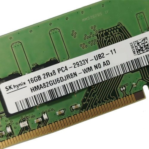 RAM SK hynix hyundai 16GB Desktop RAM DDR4 2933MHz 2Rx8 PC4-2933Y HMA82GU6DJR8N-WM