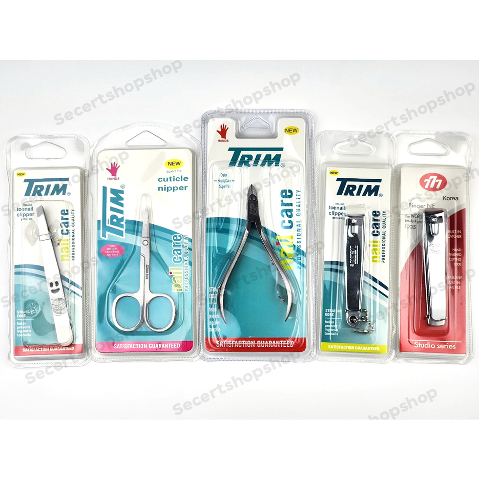 (ออกใบกำกับภาษีได้) พร้อมส่ง TRIM กรรไกรตัดหนัง กรรไกรตัดเล็บ กรรไกรตัดขนจมูก ตัดขนตา แหนบถอนขน