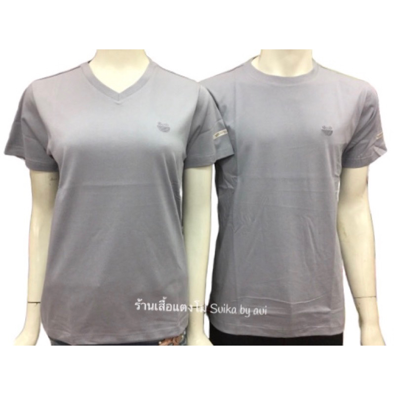 เสื้อยืดแตงโมสีพื้นสีม่วงอ่อน