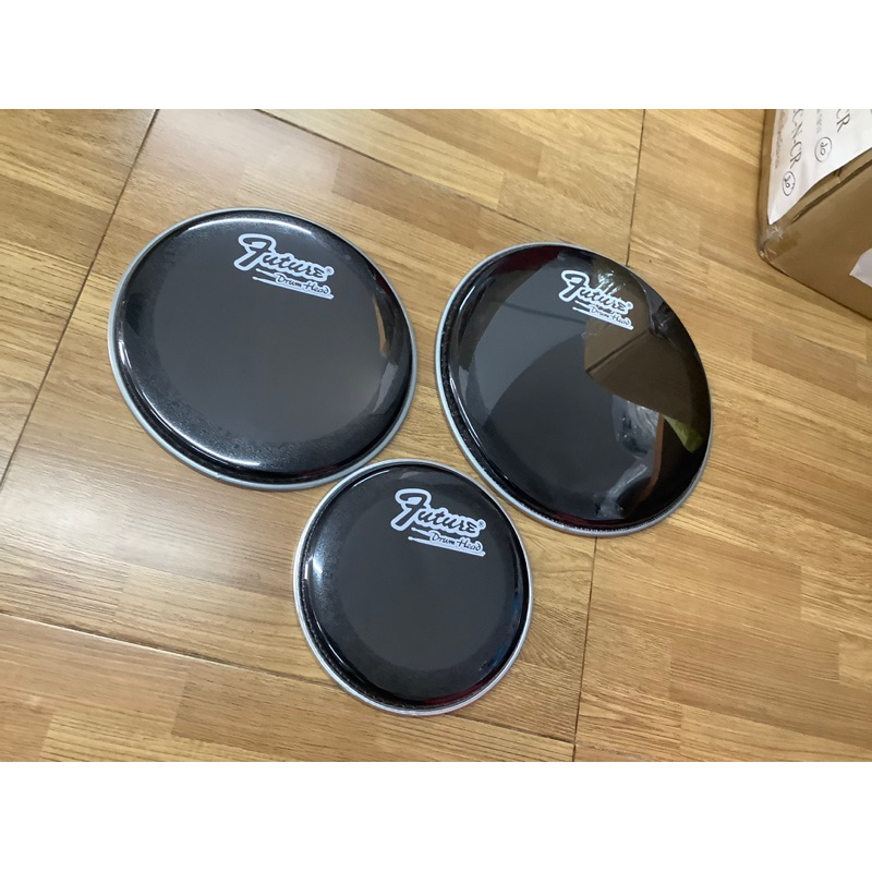 หนังกลอง สีดำ2ชั้นยี่ห้อfutureใส่กลองทุกชนิดตามขนาด